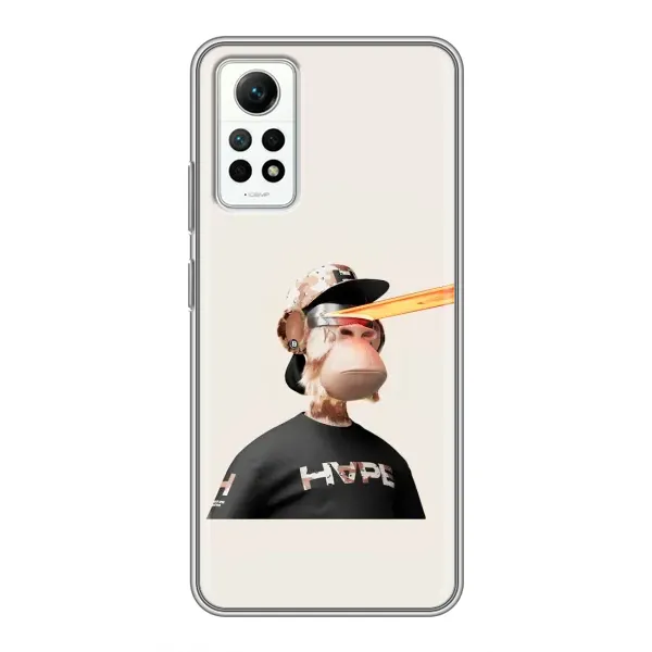 Чехол с принтом «обезьяна NFT в очках» для Xiaomi Redmi Note 12 Pro (4g)