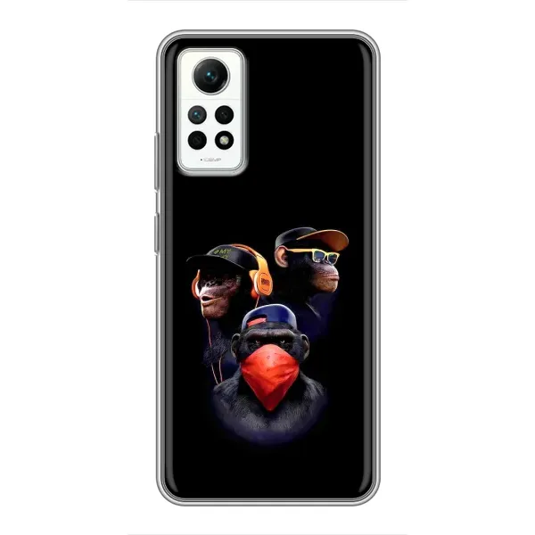 Чехол с принтом «Три обезьяны» для Xiaomi Redmi Note 12 Pro (4g)