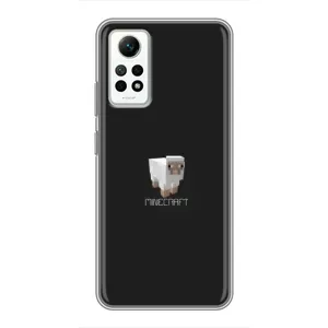 Чохол Майнкрафт на Xiaomi Redmi Note 12 Pro (4g) (AlphaPrint) Minecraft (Овечка Майнкрафт)