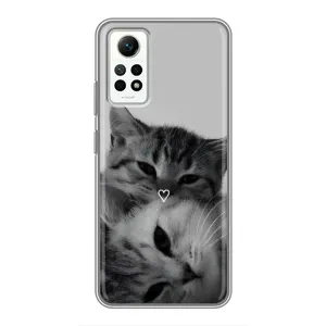 Чехол с рисунком кот на Xiaomi Redmi Note 12 Pro (4g) (Пара котов)