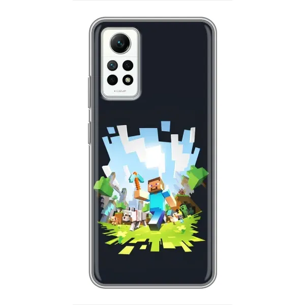 Чохол з принтом «персонажі Minecraft» для Xiaomi Redmi Note 12 Pro (4g)
