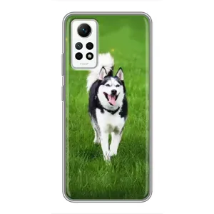 Чохол з Хаскі Xiaomi Redmi Note 12 Pro (4g) - (AlphaPrint) (Радісний Хаскі)
