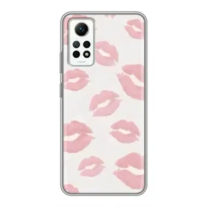 Чехол с розовым рисунком для Xiaomi Redmi Note 12 Pro (4g) (Розовые губы)