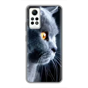 Чохли з Котиками для Xiaomi Redmi Note 12 Pro (4g) (VPrint) (Сірий Кіт)