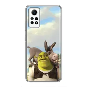 Чохол з мультфільмом Шрек на Xiaomi Redmi Note 12 Pro (4g) (Шрек та Осел)