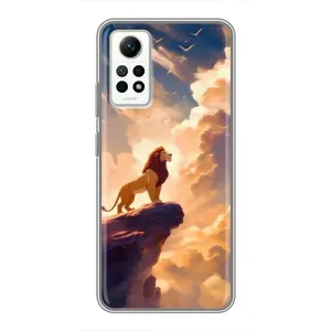 Чохол Король лев на Сяомі Редмі Нот 12 Про (4g) (Сімба на скелі)