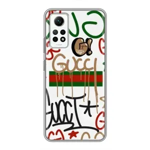 Бренднові Чохли для Xiaomi Redmi Note 12 Pro (4g) - (PREMIUMPrint) (Стиль GUUCI)