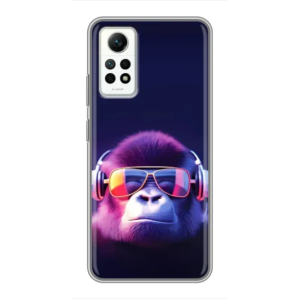 Чехол с принтом «Стильная обезьяна» для Xiaomi Redmi Note 12 Pro (4g)