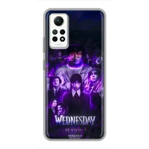 Чохол з дизайном Венздей 2 на Xiaomi Redmi Note 12 Pro (4g) (Фіолетова магія Венздей)