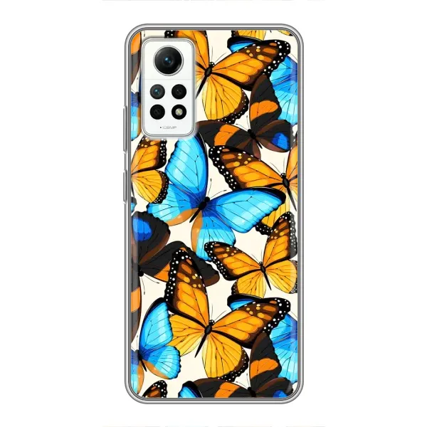 Чехол с принтом «Яркие бабочки» для Xiaomi Redmi Note 12 Pro (4g)