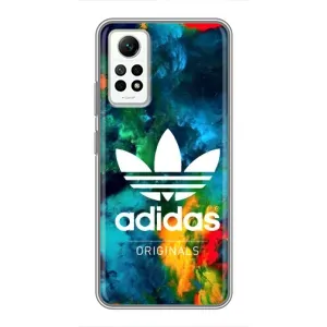 Чохли Адидас для Xiaomi Redmi Note 12 Pro (4g) (AlphaPrint) (Яскравий Адідас)