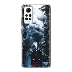 Новорічні, Святкові Чохли для Xiaomi Redmi Note 12 Pro (4g) - 2024 год (Зимовий потяг)