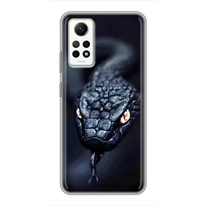 Чохол з картинкою 'Хижаки' для Xiaomi Redmi Note 12 Pro (4g) (Чорна змія)