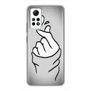 Чохол з принтом для Xiaomi Redmi Note 12 Pro (4g) (AlphaPrint - Знак сердечка) (Значок Love)