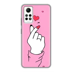 Чохол з принтом для Xiaomi Redmi Note 12 Pro (4g) (AlphaPrint - Знак сердечка) (Знак Love)