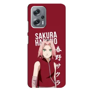 Чехлы Персонажи Аниме Наруто для Xiaomi Redmi Note 12 Pro Plus (AlphaPrint) (Аниме Сакура)