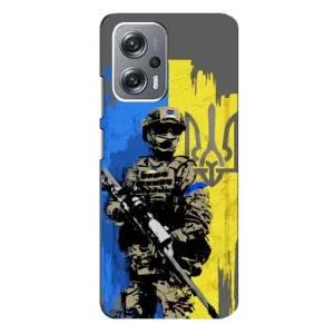 Чехлы с картинкой ЗСУ для Xiaomi Redmi Note 12 Pro Plus (AlphaPrint) (АРТ солдат)