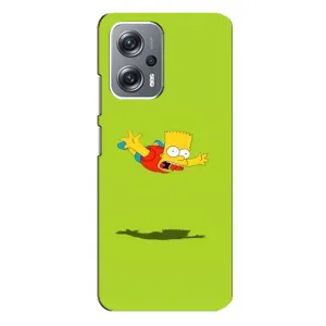 Чехол с Симпсонами для Xiaomi Redmi Note 12 Pro Plus (VPrint) (Барт Симпсон)