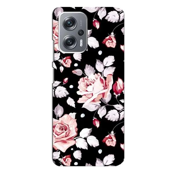 Чехол с принтом «Цветочки на черном» для Xiaomi Redmi Note 12 Pro Plus Чехол с принтом «Цветочки на черном» для Xiaomi Redmi Note 12 Pro Plus