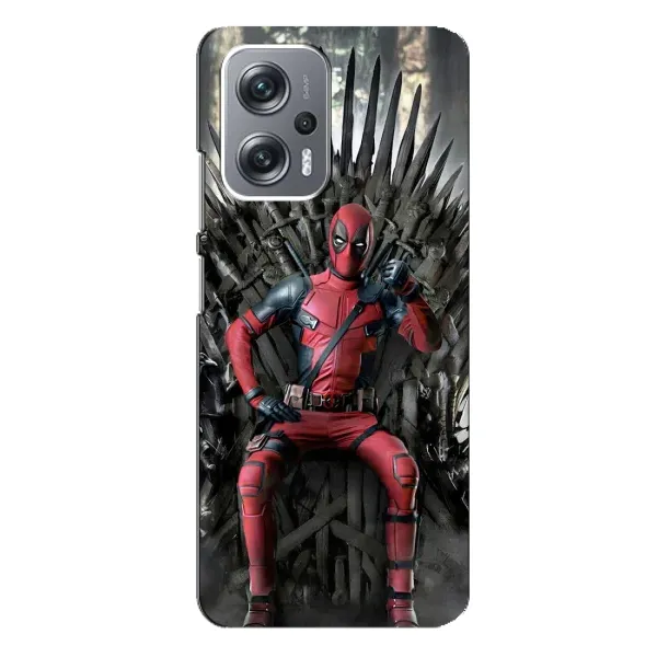 Чехол с принтом «Дэдпул на троне» для Xiaomi Redmi Note 12 Pro Plus Чехол с принтом «Дэдпул на троне» для Xiaomi Redmi Note 12 Pro Plus
