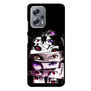 Чехлы Персонажи Аниме Наруто для Xiaomi Redmi Note 12 Pro Plus (AlphaPrint) (Глаза Anime)