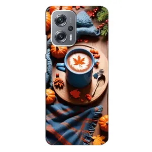 Чохол з унікальним дизайном 'Осінь з кавою' для Xiaomi Redmi Note 12 Pro Plus (Кава і гарбузики)