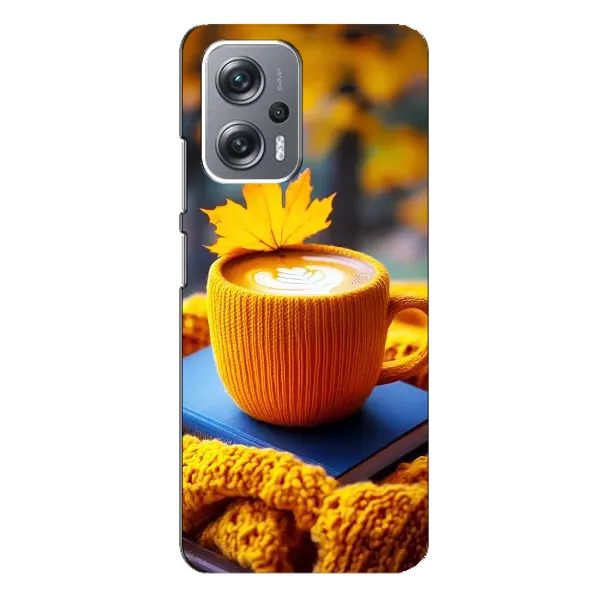 Чохол з принтом «Кава на жовтому пледі» для Xiaomi Redmi Note 12 Pro Plus