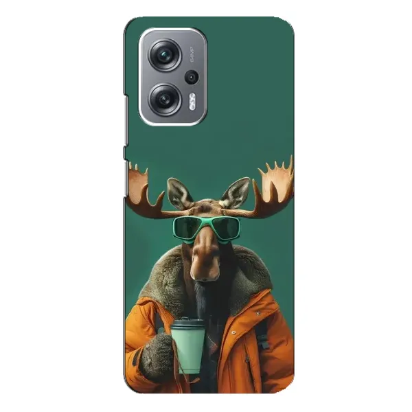 Чохол з принтом «Лось з кавою» для Xiaomi Redmi Note 12 Pro Plus Чохол з принтом «Лось з кавою» для Xiaomi Redmi Note 12 Pro Plus
