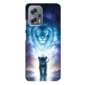 Чехол со Львом для Xiaomi Redmi Note 12 Pro Plus (VPrint) (Маленький лев)