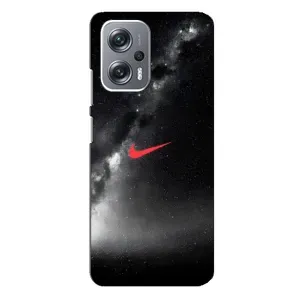 Чехол для Xiaomi Redmi Note 12 Pro Plus - с принтом Найк (AlphaPrint) (Найк красный)