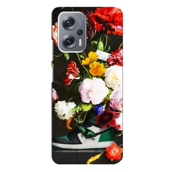 Чехол с принтом «Nike цветы» для Xiaomi Redmi Note 12 Pro Plus
