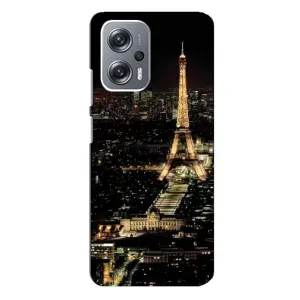 Чехол Эйфелева Башня для Xiaomi Redmi Note 12 Pro Plus - (AlphaPrint) (Ночной Париж)
