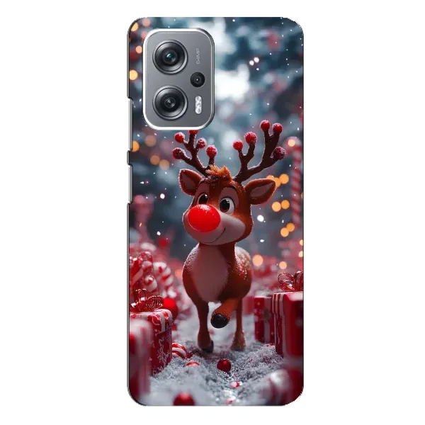 Чохол з принтом «Олень серед подарунків» для Xiaomi Redmi Note 12 Pro Plus Чохол з принтом «Олень серед подарунків» для Xiaomi Redmi Note 12 Pro Plus