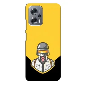 Чехол PUBG для Редми Ноут 12 Про Плюс (AlphaPrint) (Пабг в шлеме)