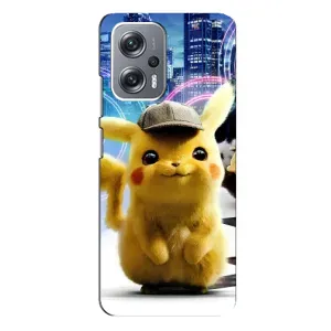 Чехол с Пикачу на Xiaomi Redmi Note 12 Pro Plus (Пикачу в городе)