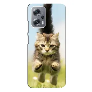 Чехлы с Котиками для Xiaomi Redmi Note 12 Pro Plus (VPrint) (Прыжок кота)