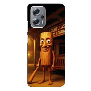 Чехол с мемом Тралалело тралала на Xiaomi Redmi Note 12 Pro Plus (Тунг тунг сахур)