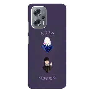 Чехлы Венсдей на Xiaomi Redmi Note 12 Pro Plus Уэнсдей (AlphaPrint) (Уэнздей и подруга)