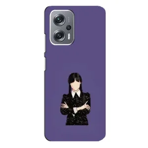 Чехлы Венсдей на Xiaomi Redmi Note 12 Pro Plus Уэнсдей (AlphaPrint) (Уэнздей в черном)