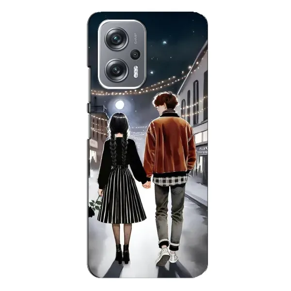Чохол з принтом «Венздей та Тайлер» для Xiaomi Redmi Note 12 Pro Plus Чохол з принтом «Венздей та Тайлер» для Xiaomi Redmi Note 12 Pro Plus