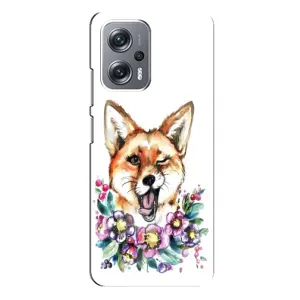 Чехлы с картинкой Лисички для Xiaomi Redmi Note 12 Pro Plus (VPrint) (Веселая лисичка)