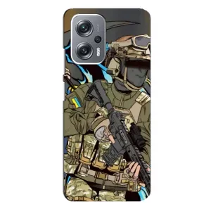 Чехлы с картинкой ЗСУ для Xiaomi Redmi Note 12 Pro Plus (AlphaPrint) (Воин ВСУ)