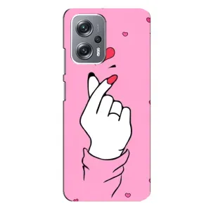 Чехол с принтом для Xiaomi Redmi Note 12 Pro Plus (AlphaPrint - Знак сердечка) (Знак Love)