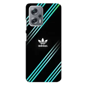 Чохли Адидас для Xiaomi Redmi Note 12 Pro (5g) (AlphaPrint) (Адідас з полосами)