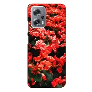 Чохли з квітами для Xiaomi Redmi Note 12 Pro (5g) (VPrint) (Квіти червоні)