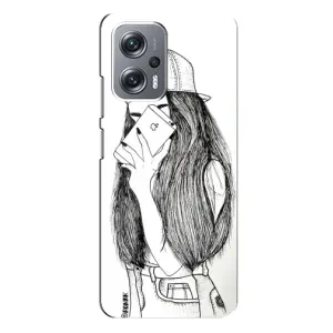 Чохол з друком для Xiaomi Redmi Note 12 Pro (5g) - (Мода) (AlphaPrint) (Фото дівчини)