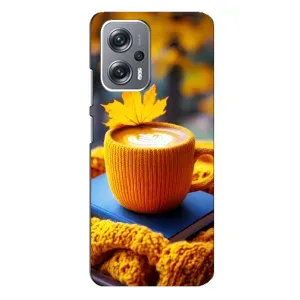 Чехол с принтом «Кофе на желтом пледе» для Xiaomi Redmi Note 12 Pro (5g)