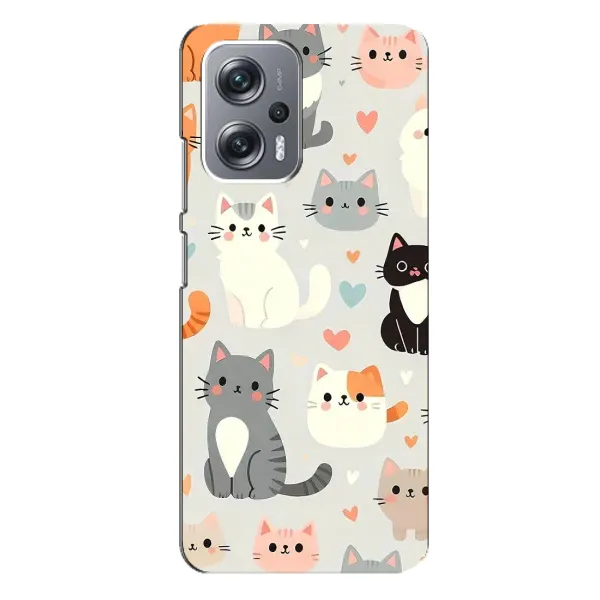 Чехол с принтом «Коллаж котов» для Xiaomi Redmi Note 12 Pro (5g)