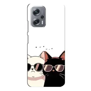 Чехол с рисунком кот на Xiaomi Redmi Note 12 Pro (5g) (Коты в очках)