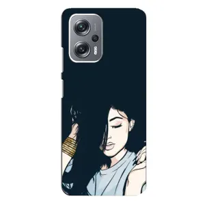 Чохол з друком для Xiaomi Redmi Note 12 Pro (5g) - (Мода) (AlphaPrint) (Гарна дівчина)